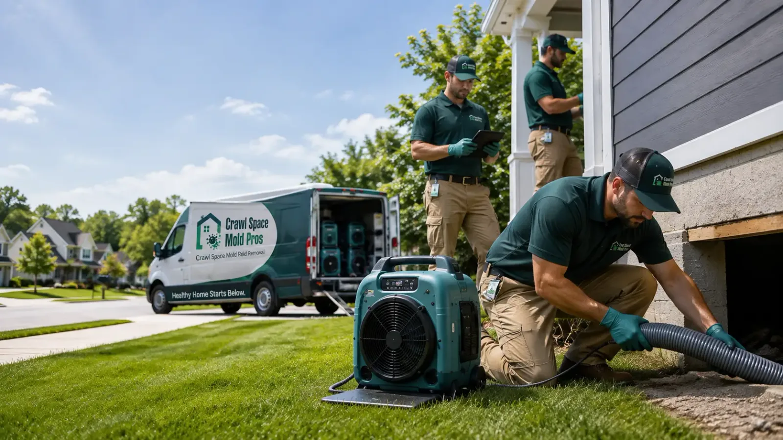 Crawl Space Mold Removal in Haddonfield, NJ